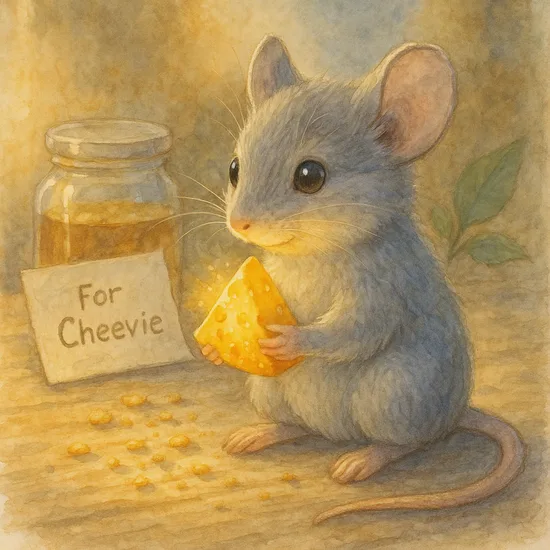 Mouse with cheese