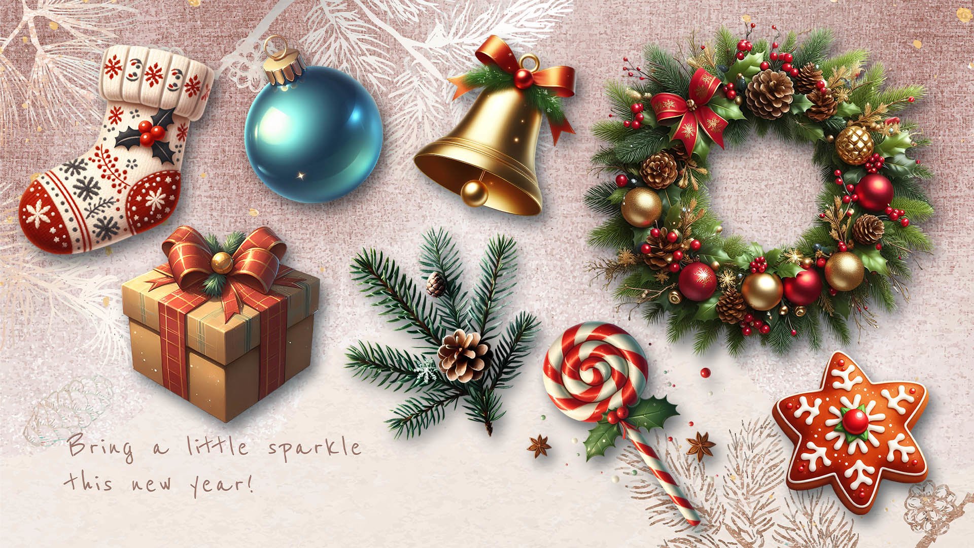 Screenshots the Christmas PNG Pack