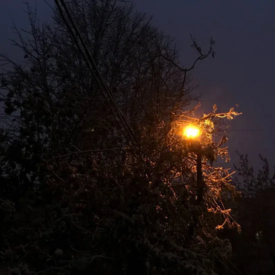 Фонарь. Зима