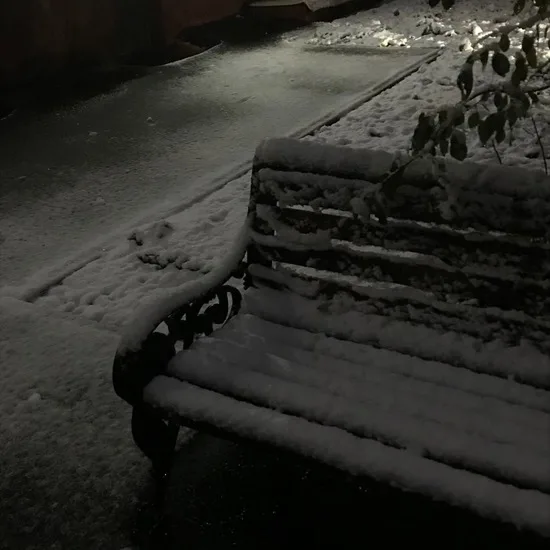 Зимняя лавочка