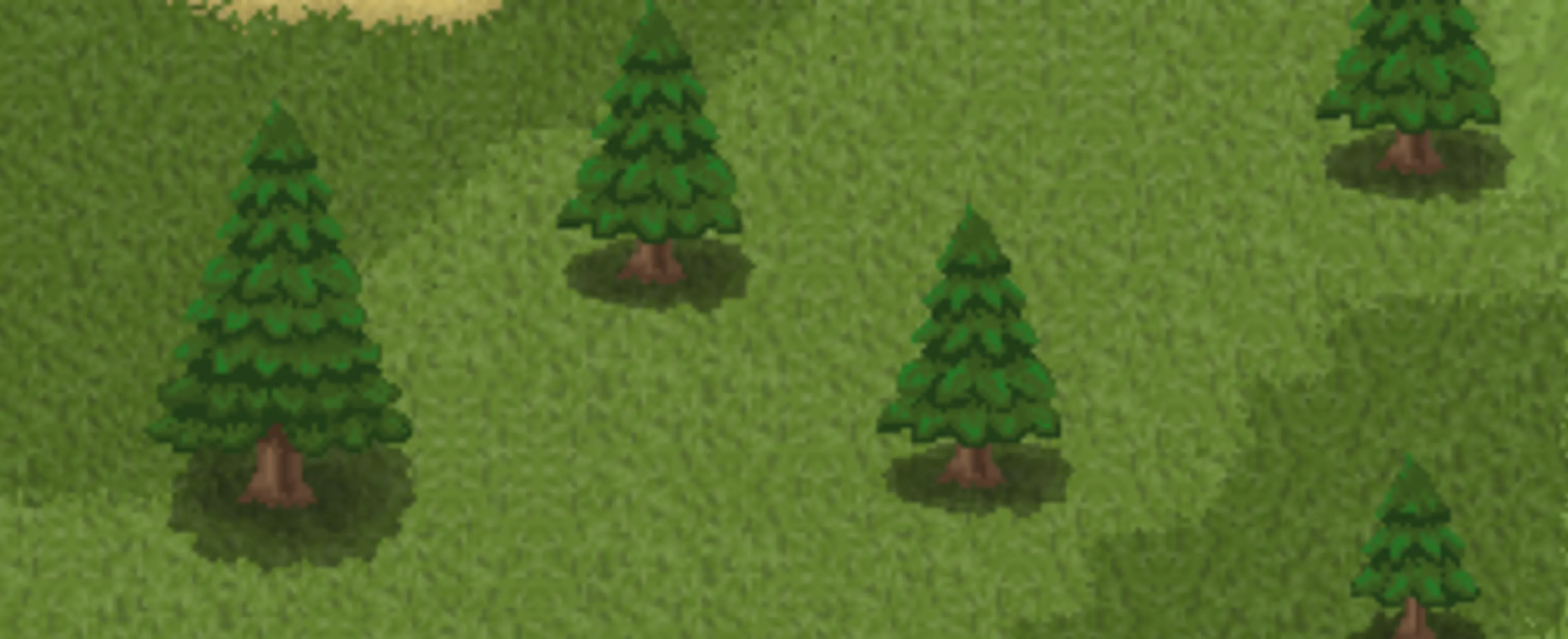 2D Pixel ArtAsset Spruce: 5 growth stages + wind animation