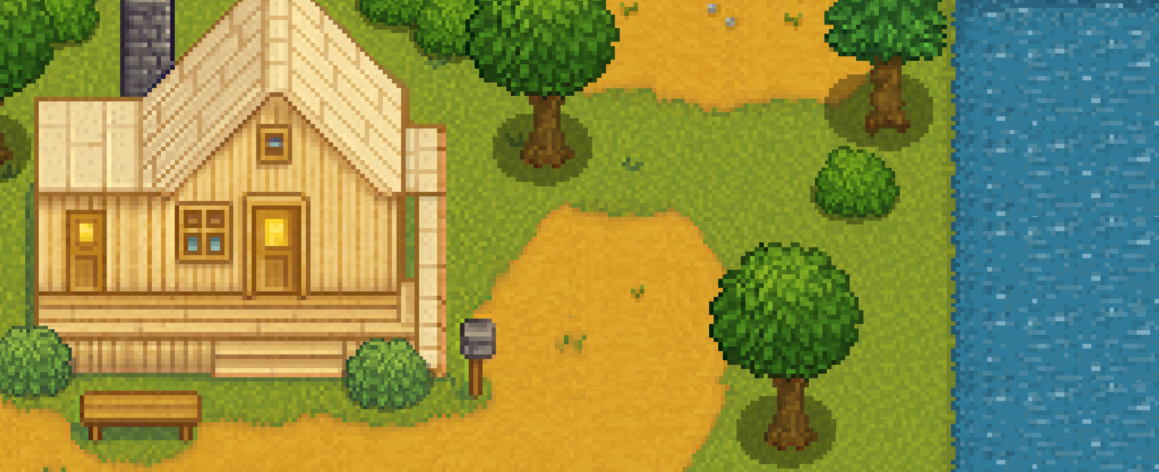 Screenshots the Pixel Nature Pack – House, Trees, Bushes & Universal Tilemap