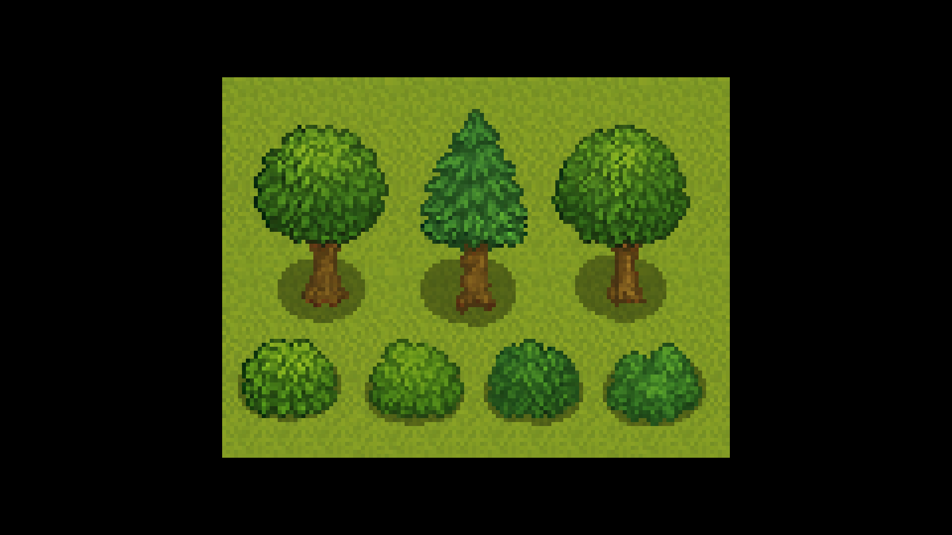Screenshots the Pixel Nature Pack – House, Trees, Bushes & Universal Tilemap