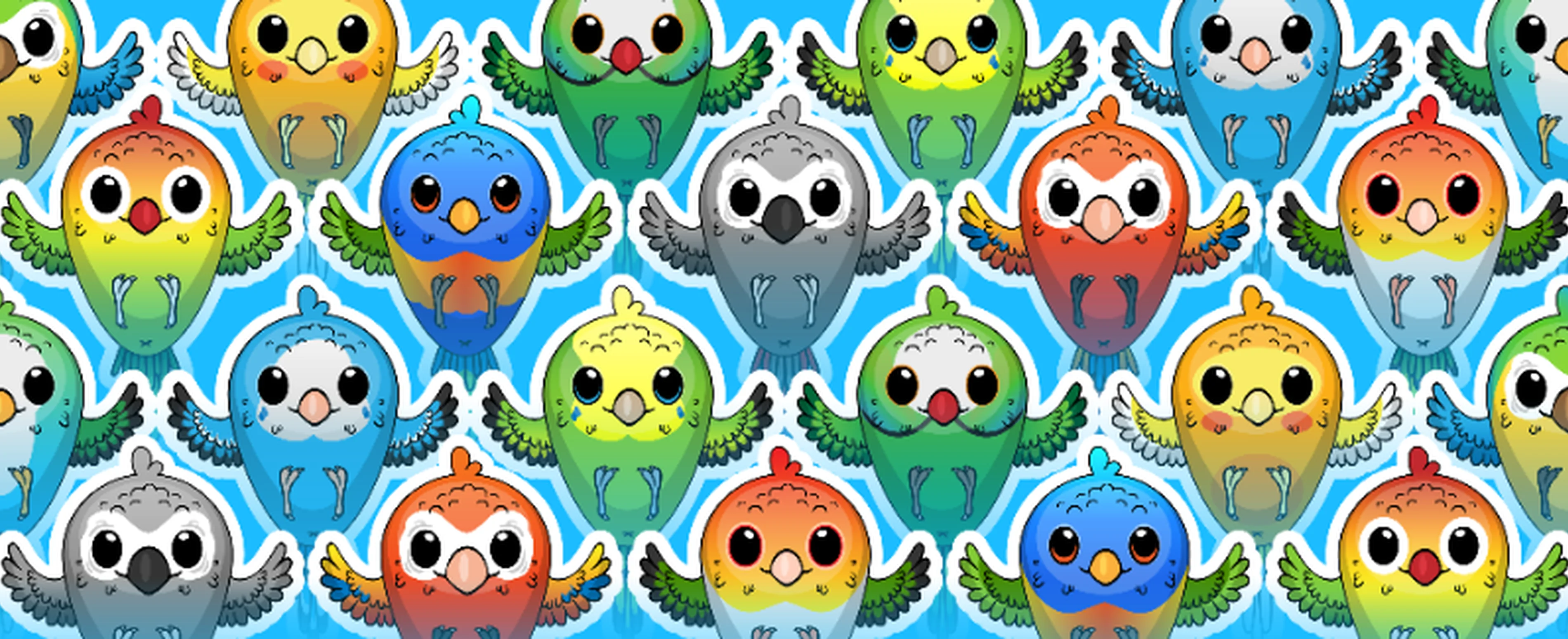 Ассет с попугаями для анимации. 12шт