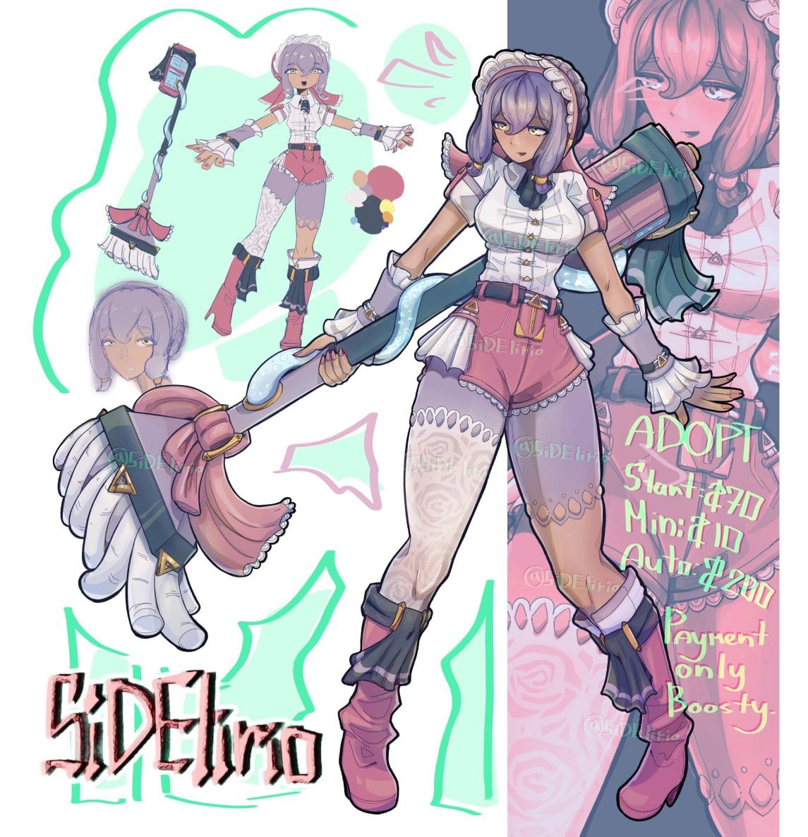 АДОПТ ZZZ Концепт-арт персонажа