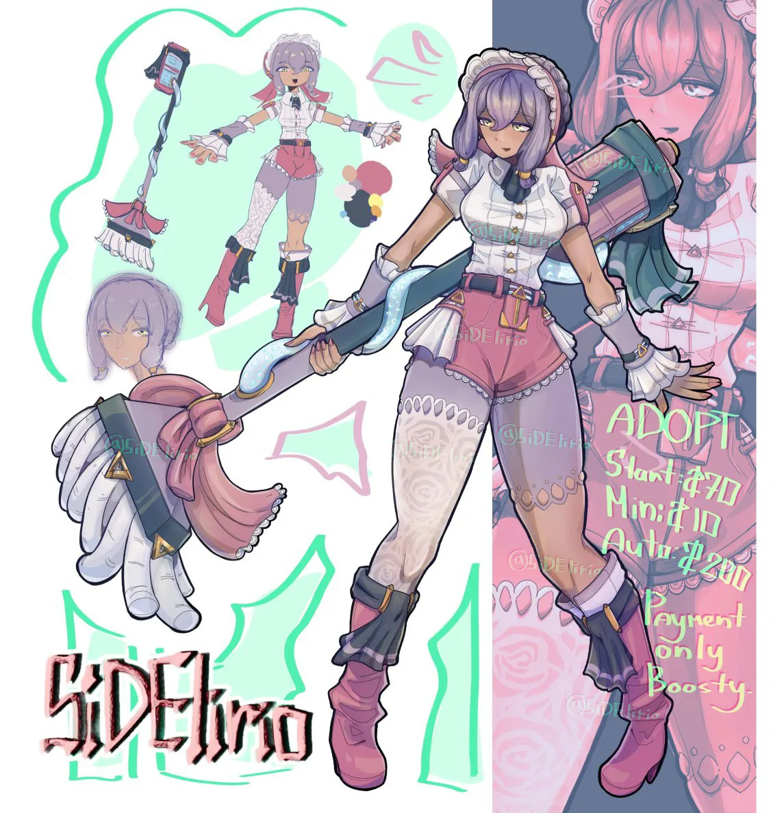 АДОПТ ZZZ Концепт-арт персонажа