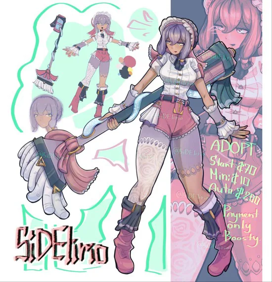 Адопт - ZZZ концепт-арт персонажа