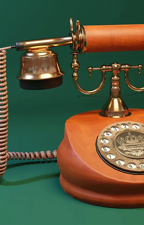 Старый телефон (Old retro telephone)