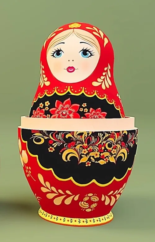 Матрешка 3D модель