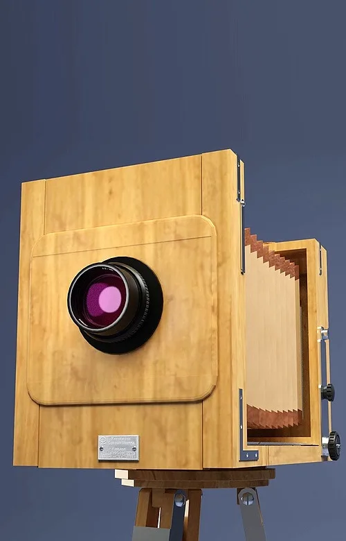 Старая студийная фотокамера (An old studio camera) 3D model