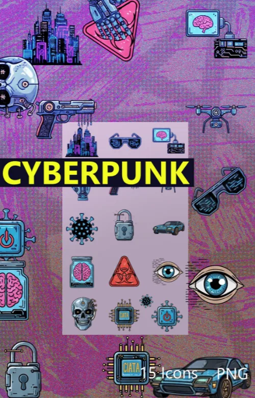 Pack Icons cyberpunk