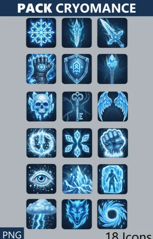 Pack Icons CRYOMANCE
