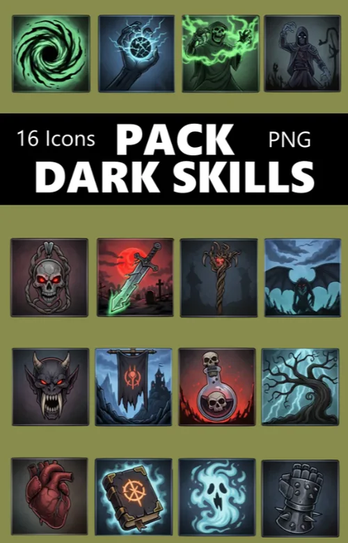 Pack Icons DARK SKILLS