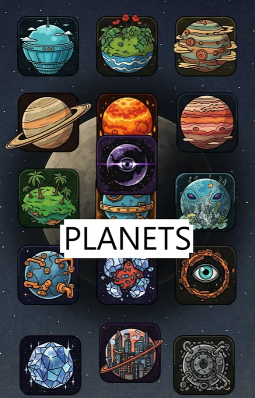 Pack Icons PLANETS