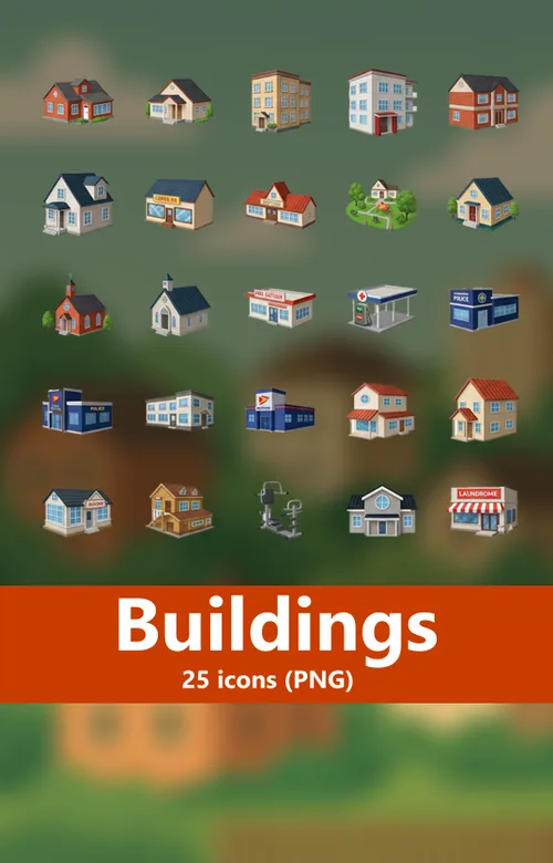 Pack Icons buildings