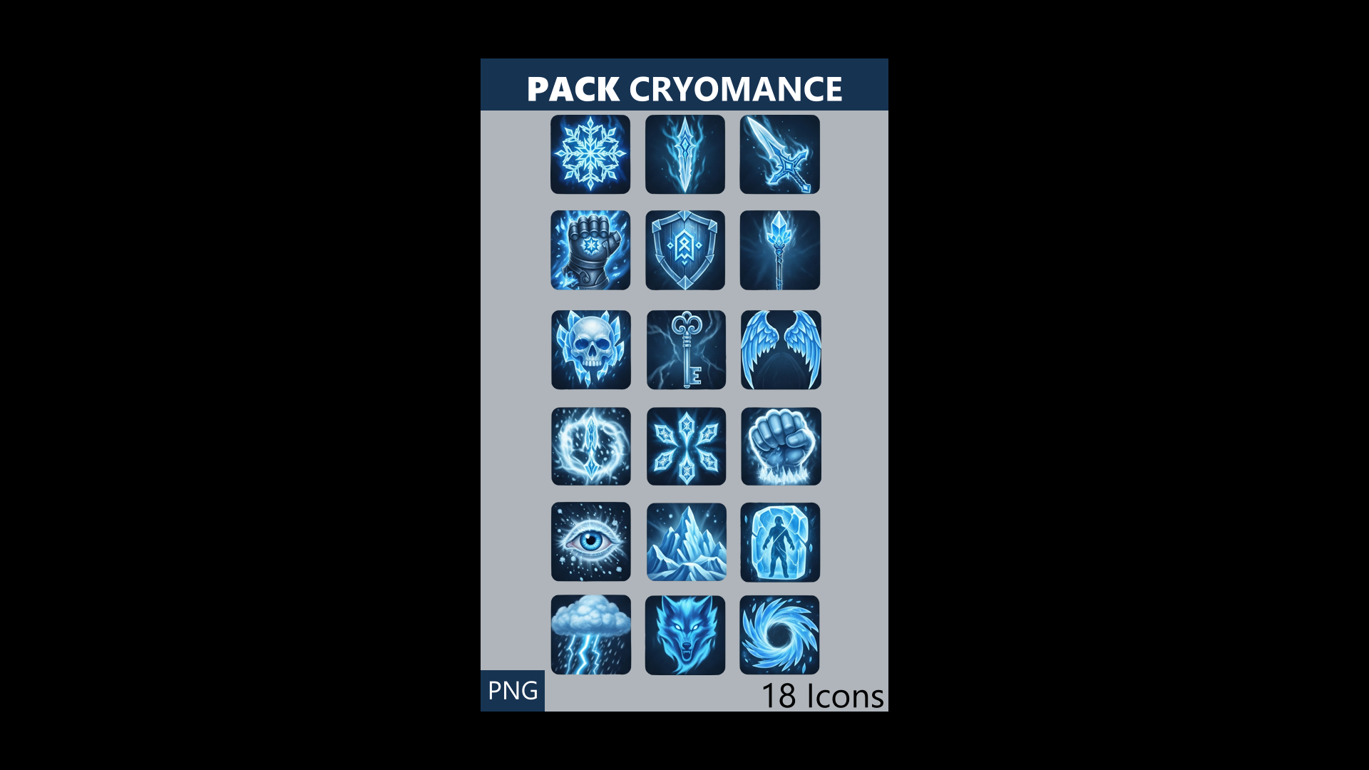 Screenshots the Pack Icons CRYOMANCE