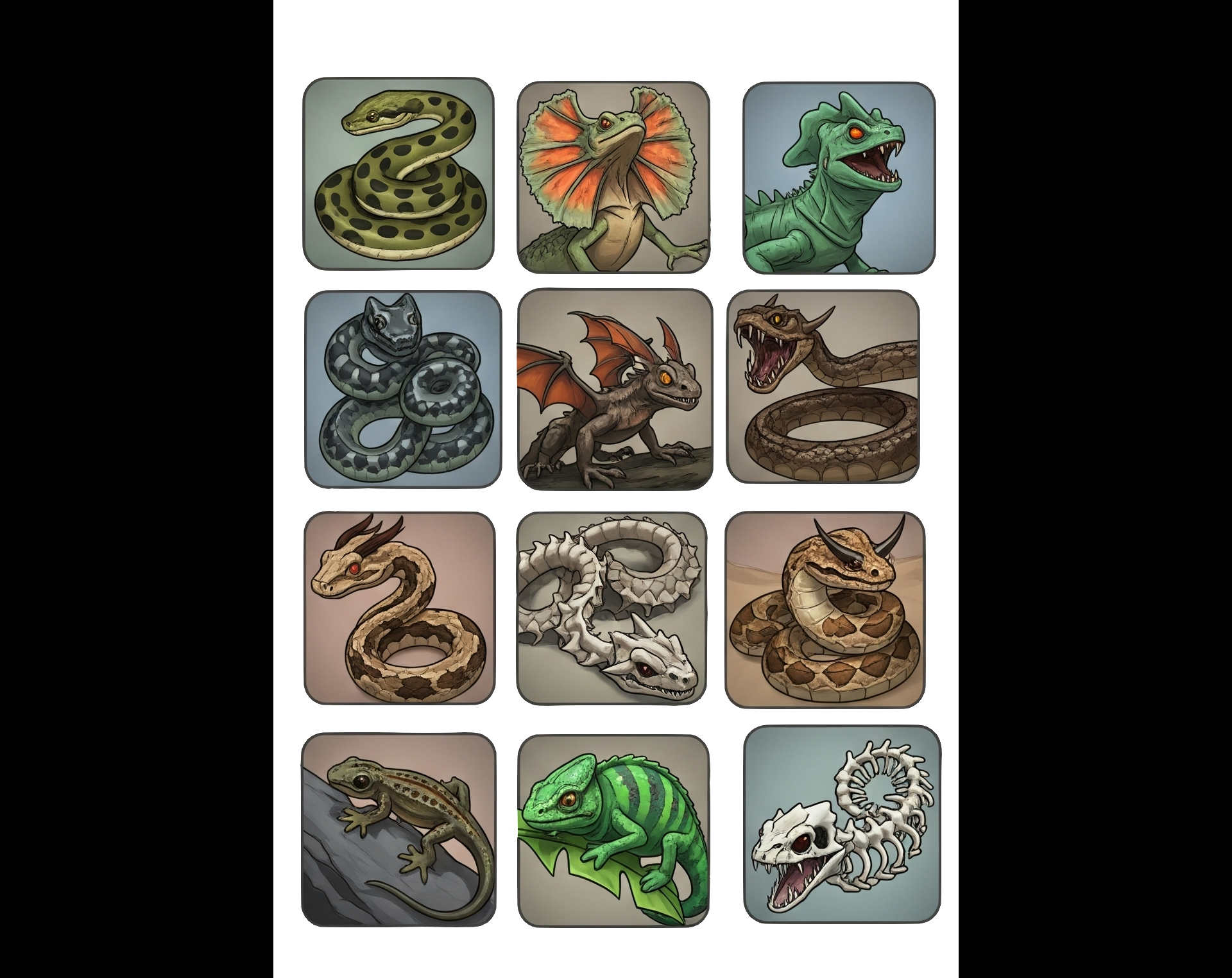 Screenshots the Pack Icons REPTILES