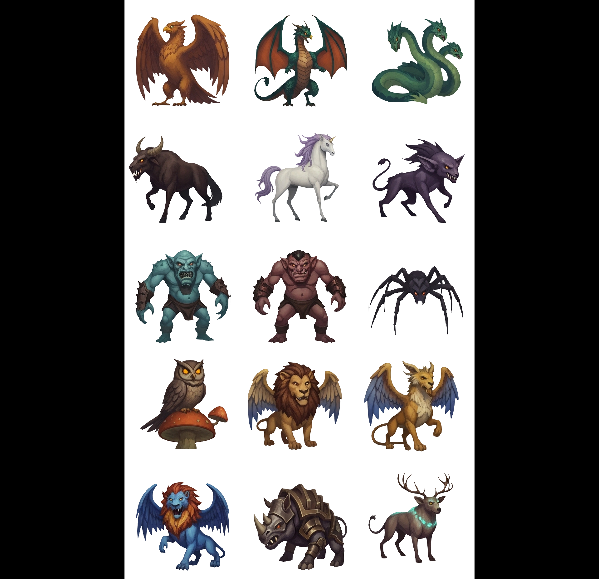 Screenshots the Pack Icons FANTASY CREATURES