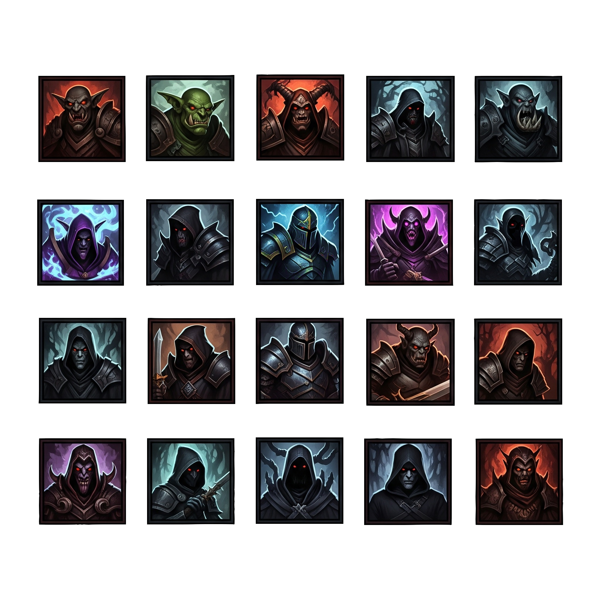 Screenshots the Pack Icons DARK FANTASY