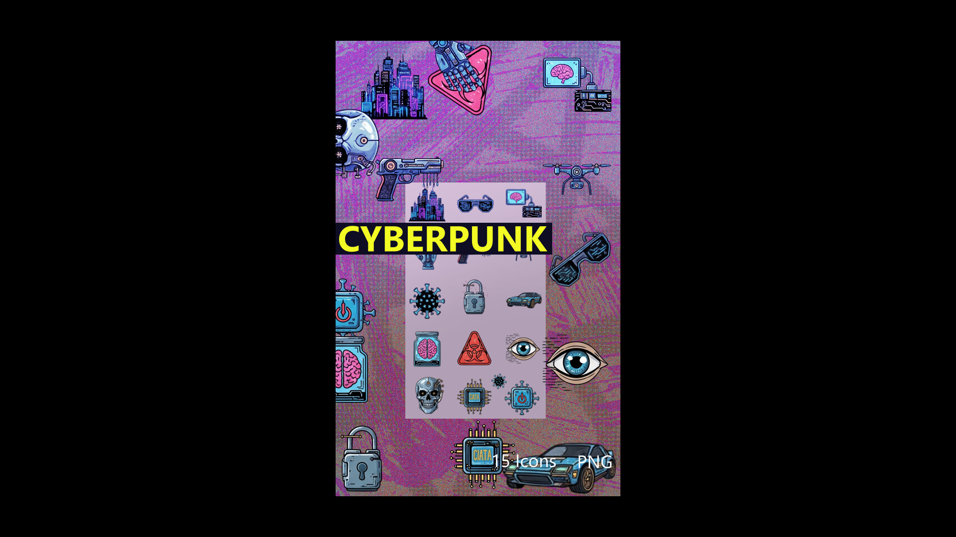 Screenshots the Pack Icons cyberpunk