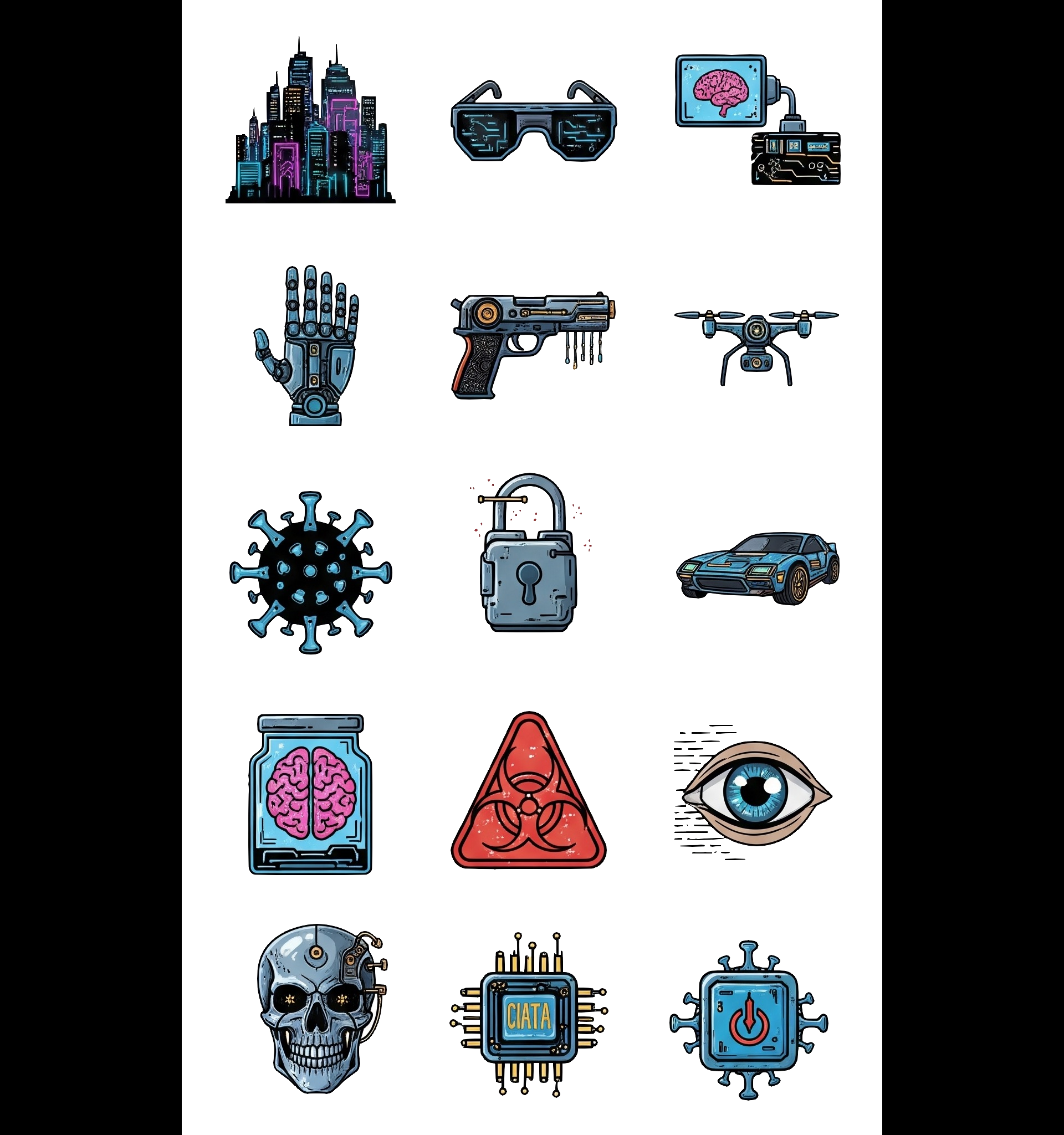 Screenshots the Pack Icons cyberpunk