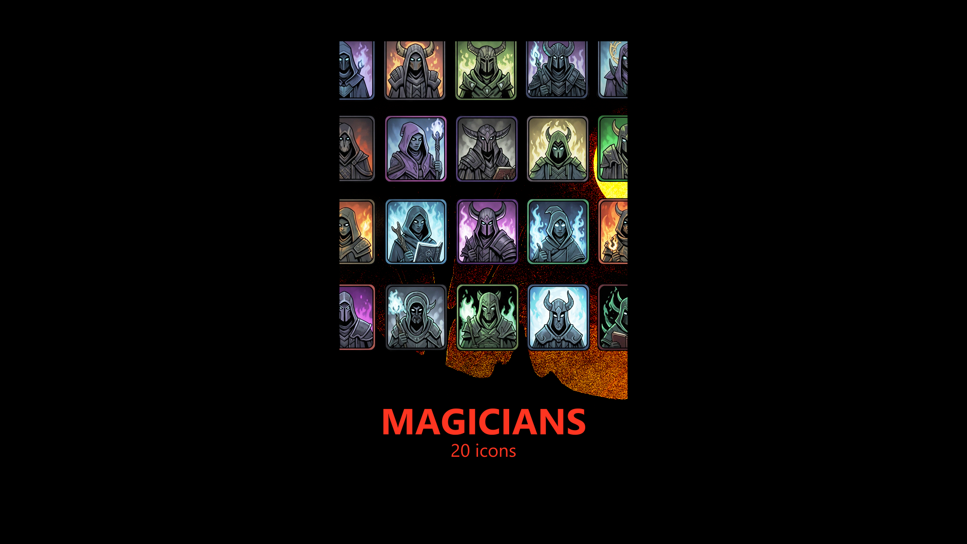 Screenshots the Pack Icons MAGICIANS