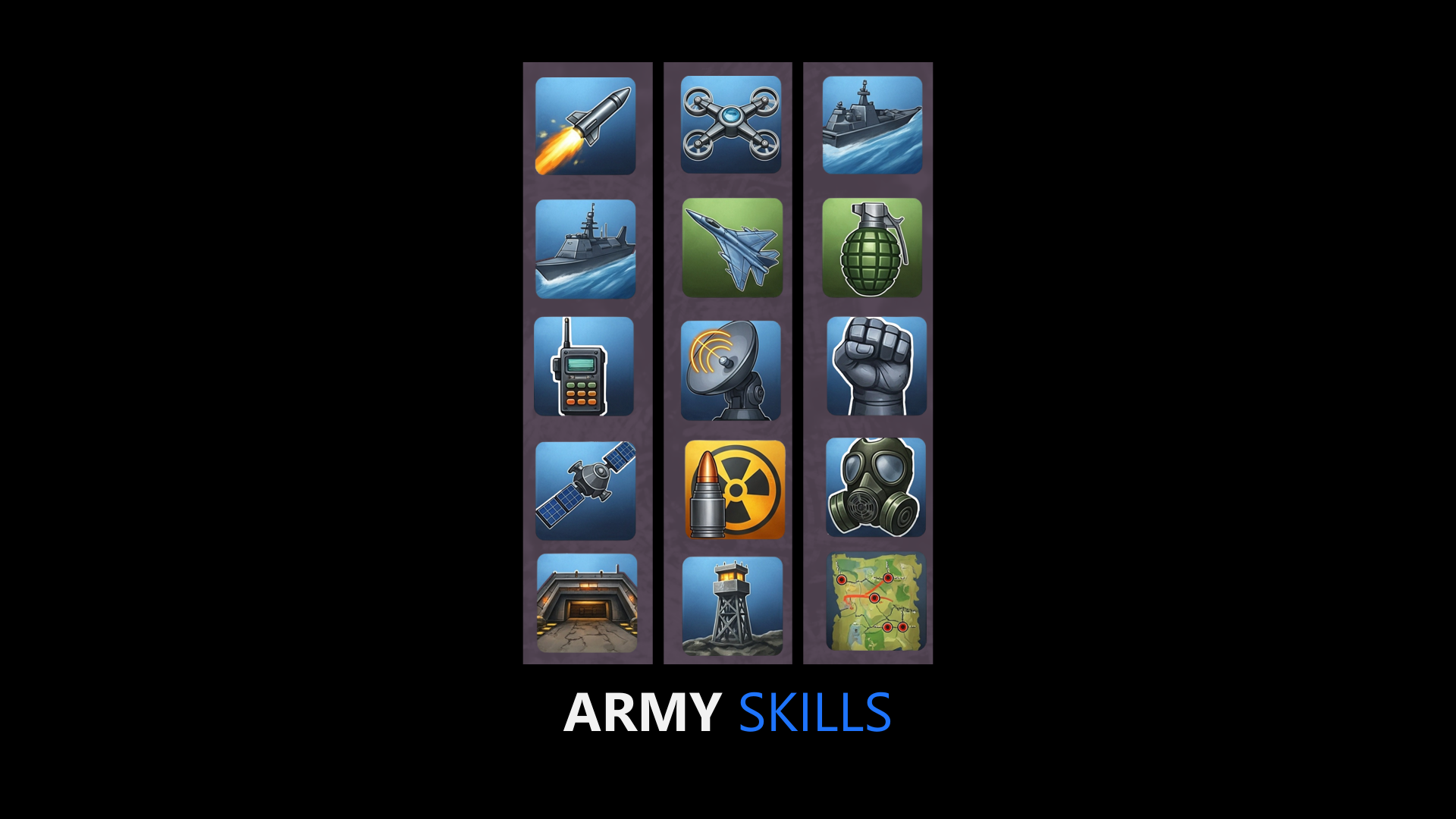 Screenshots the Pack Icons ARMY SKILLS