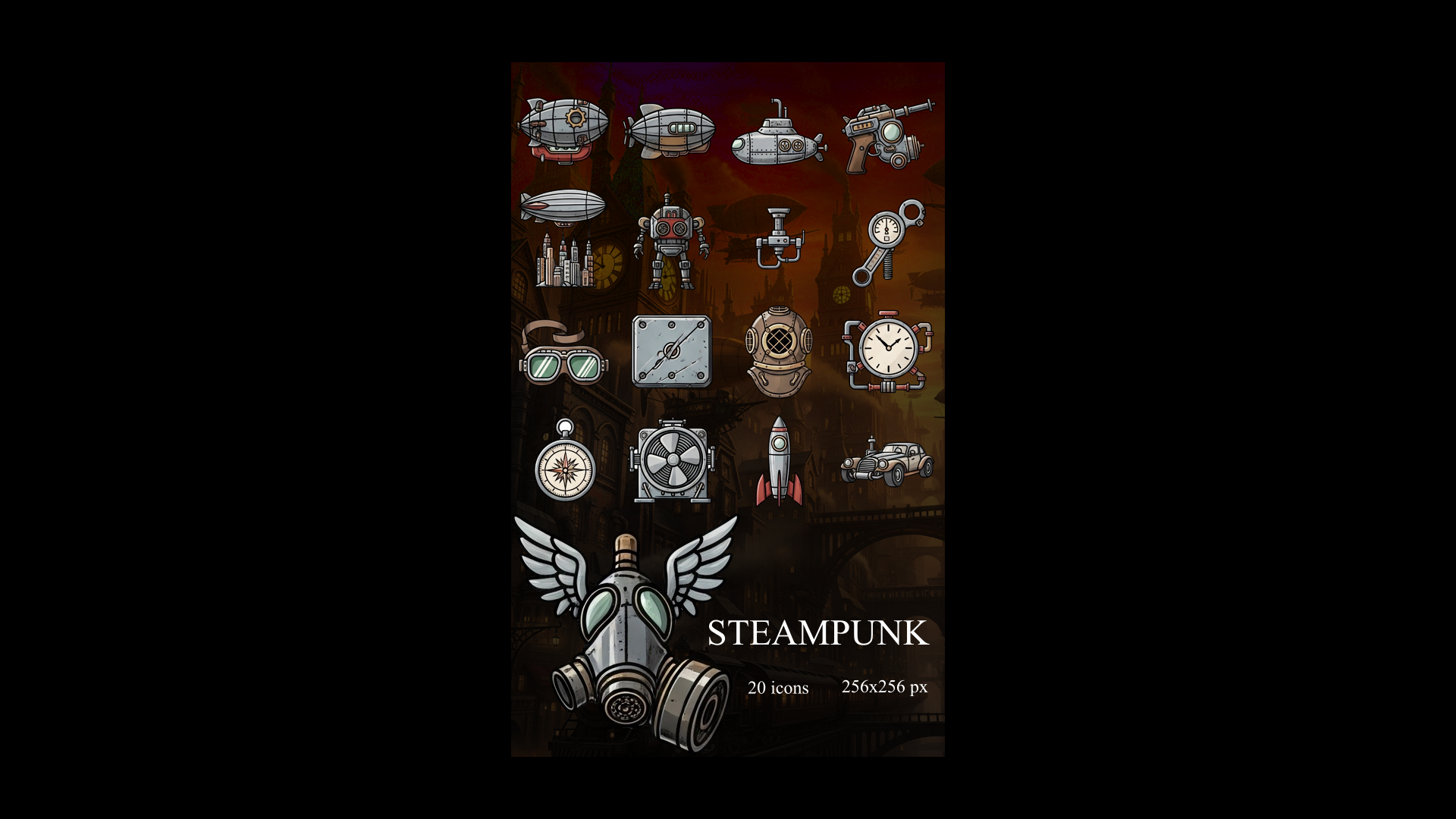 Screenshots the Pack Icons STEAMPUNK