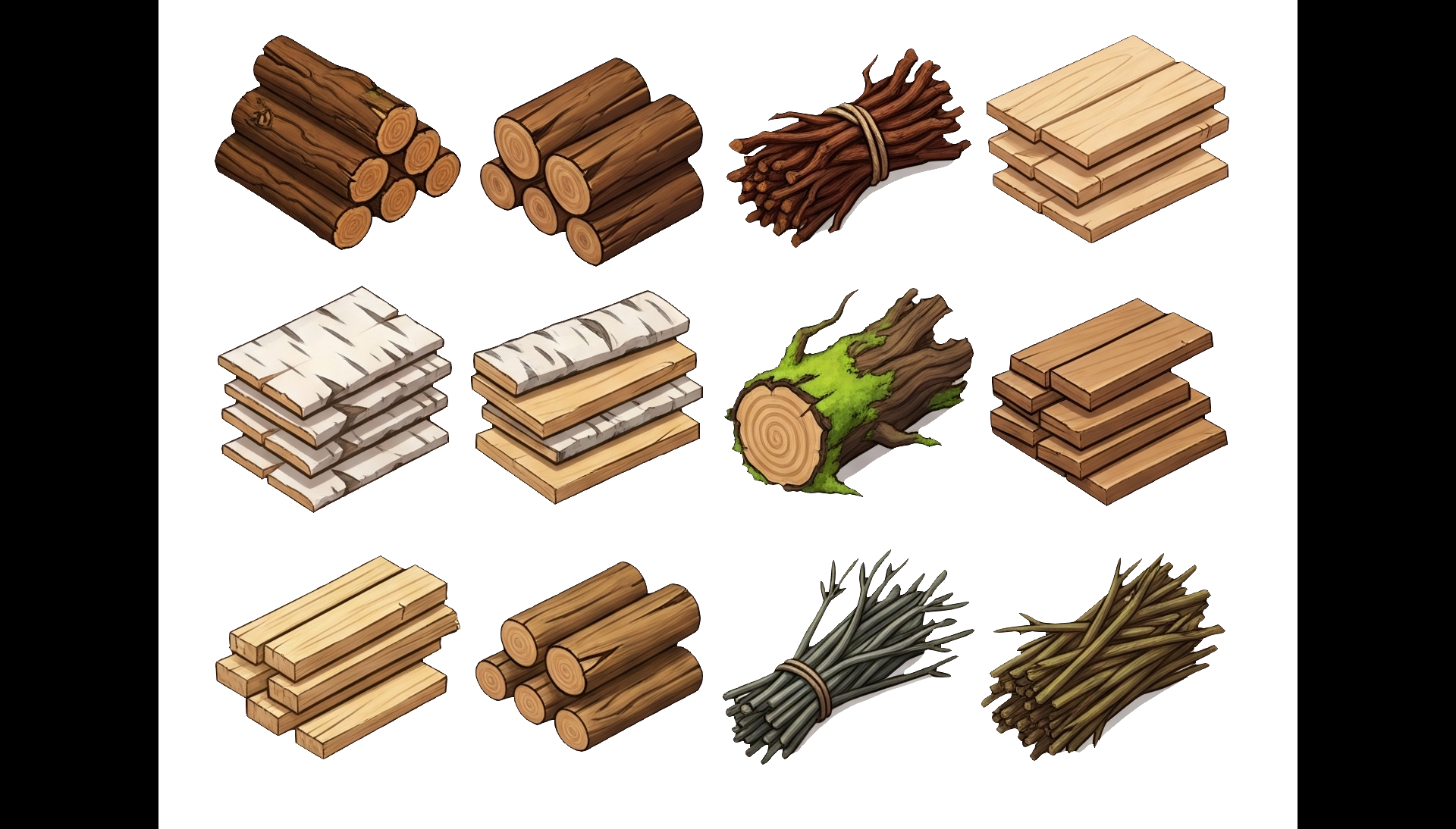 Screenshots the Pack Icons planks and wood
