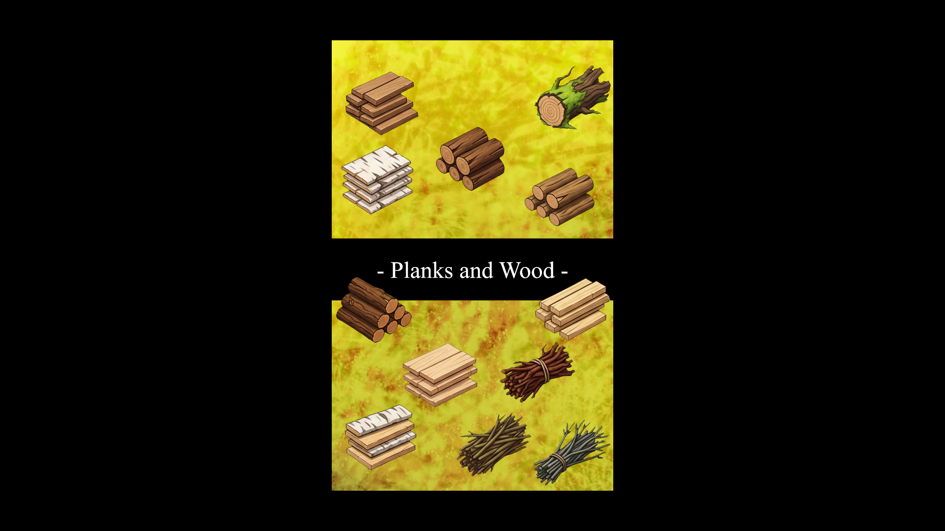 Screenshots the Pack Icons planks and wood