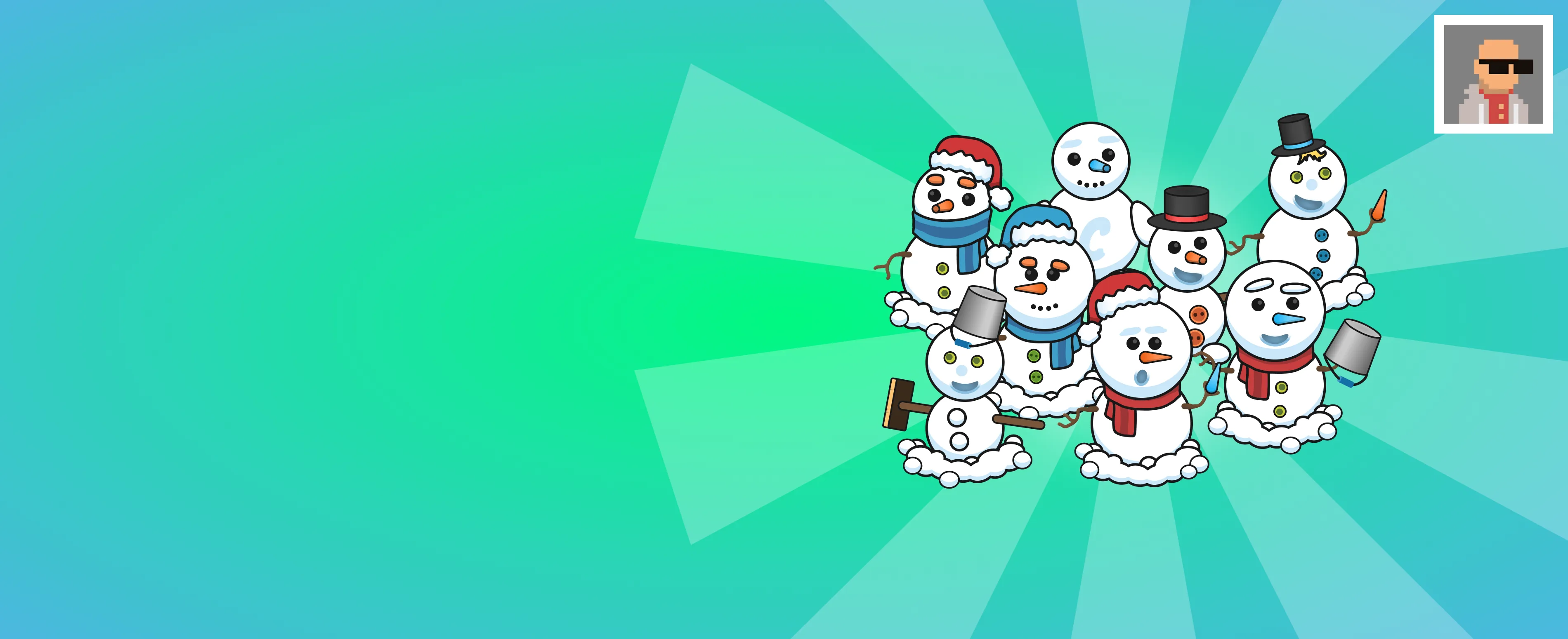 Snowmen (large festive winter new year collection)