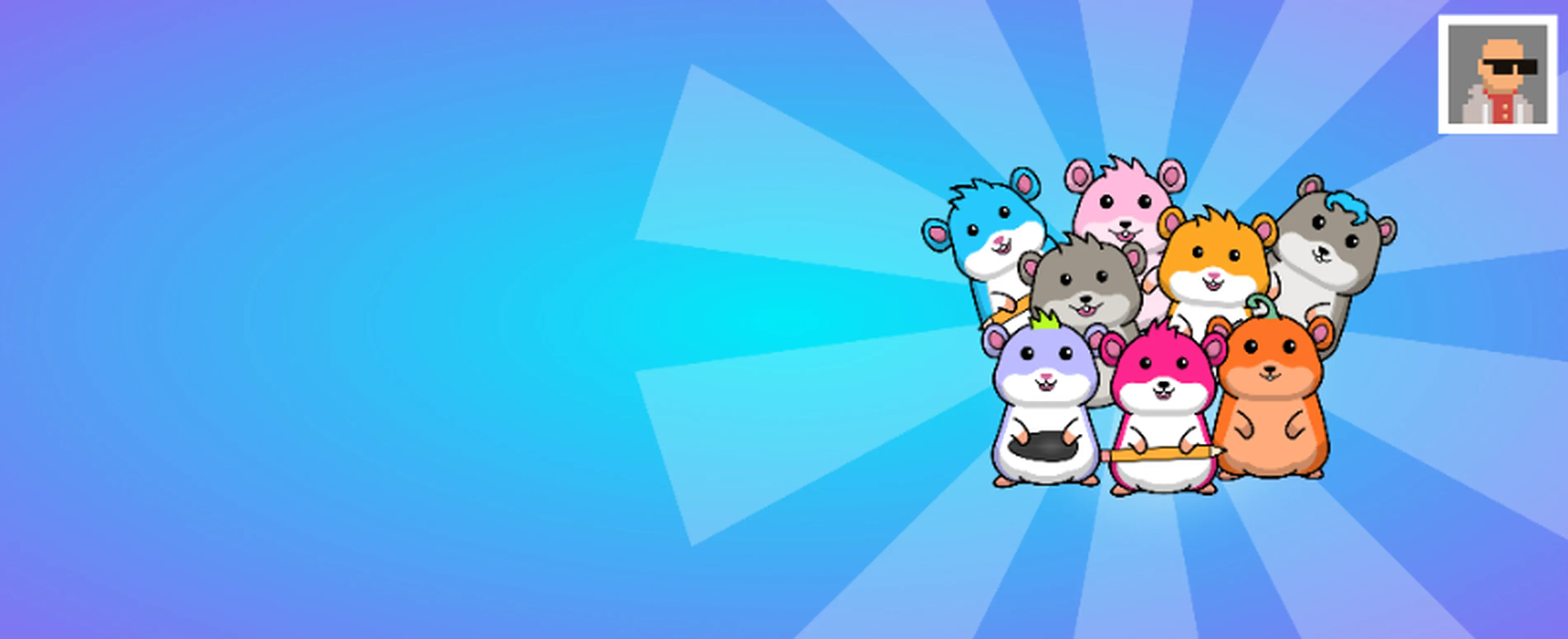 Hamsters (large collection of sprites of cheerful crypto hamsters)