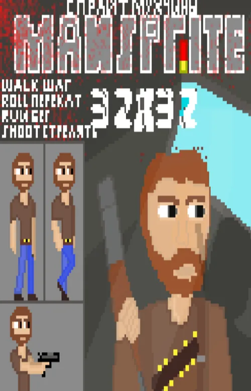 Pixel Indie Hero | 2D Animated Sprite Пиксельный инди  анимированный спрайт 2D