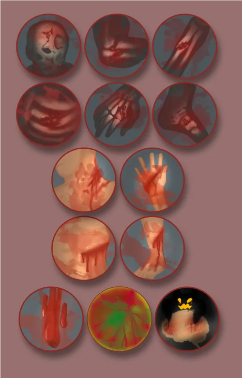 Injury + Hospital icons