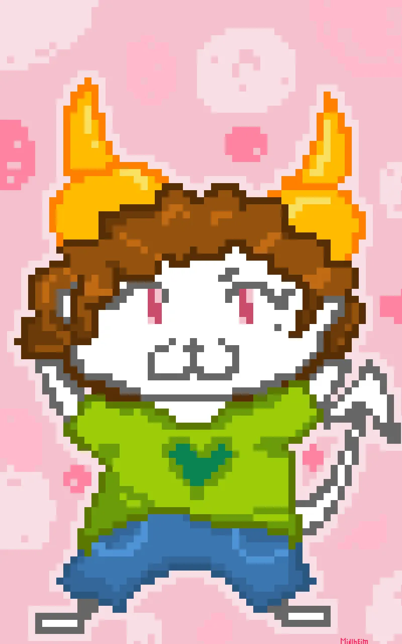 Пиксельный чертенок