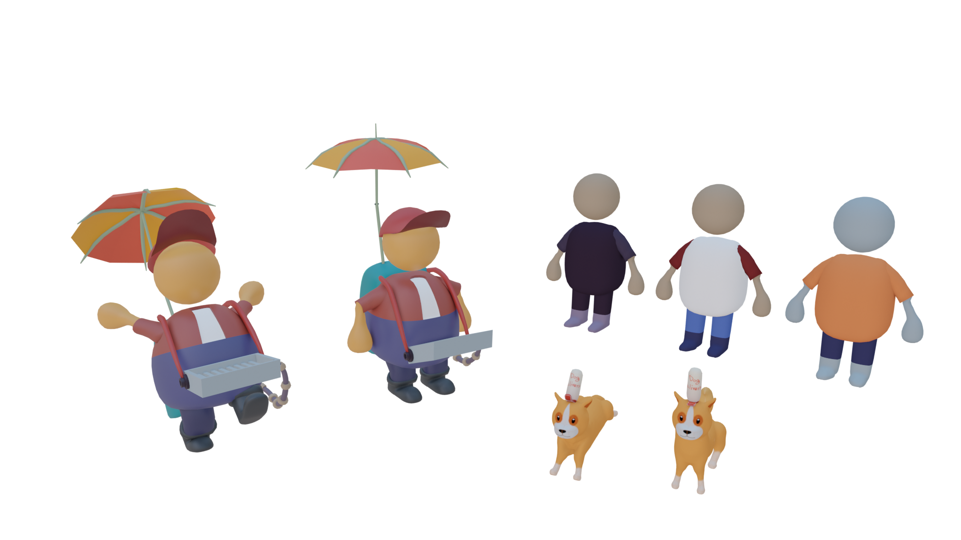 Screenshots the Пак персонажей "Dog Delivery"
