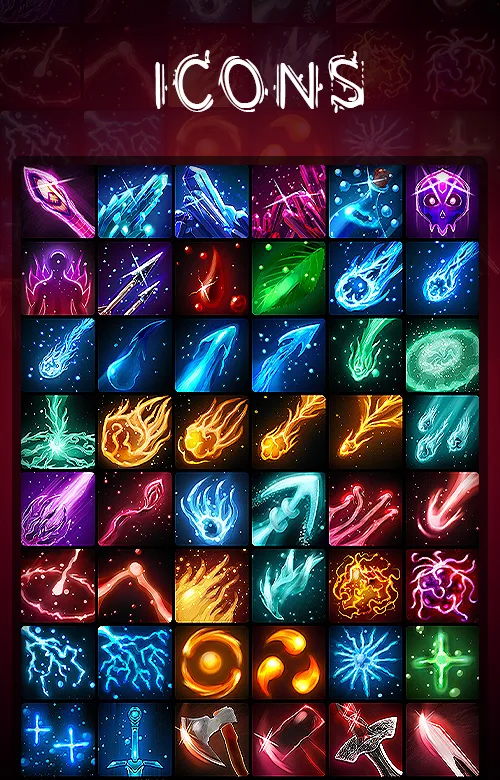 2D Icons Skill & Spell Icon Pack #1