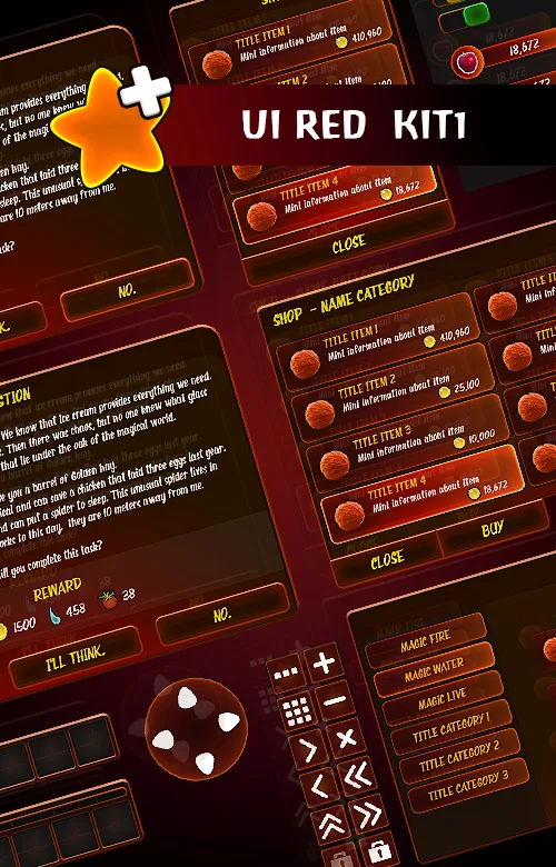 Графический интерфейс игры #1 [Casual, Army, Medieval]