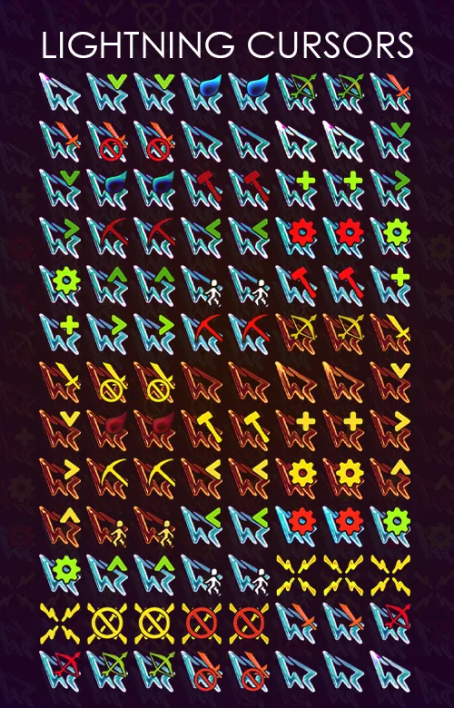 Lightning cursors