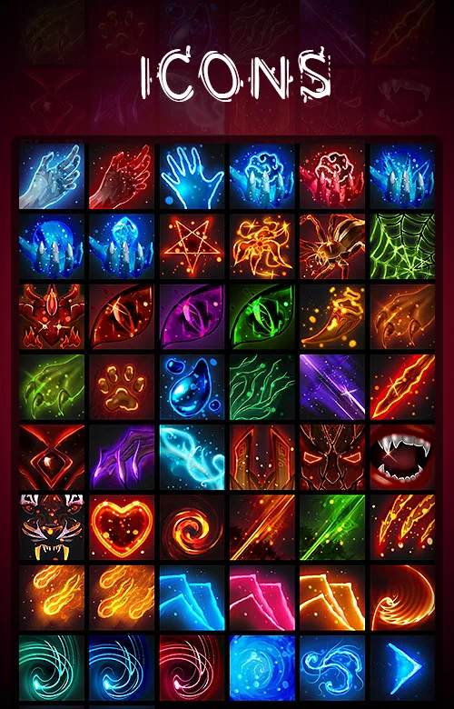 2D Icons Skill & Spell Icon Pack #2