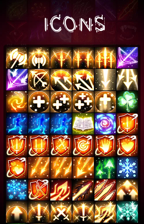 2D Icons Skill & Spell Icon Pack #3