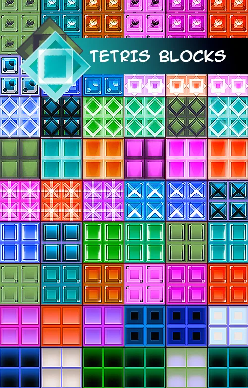 Tetris sprite set