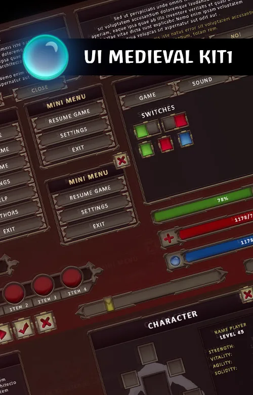 UI RPG Game Interface