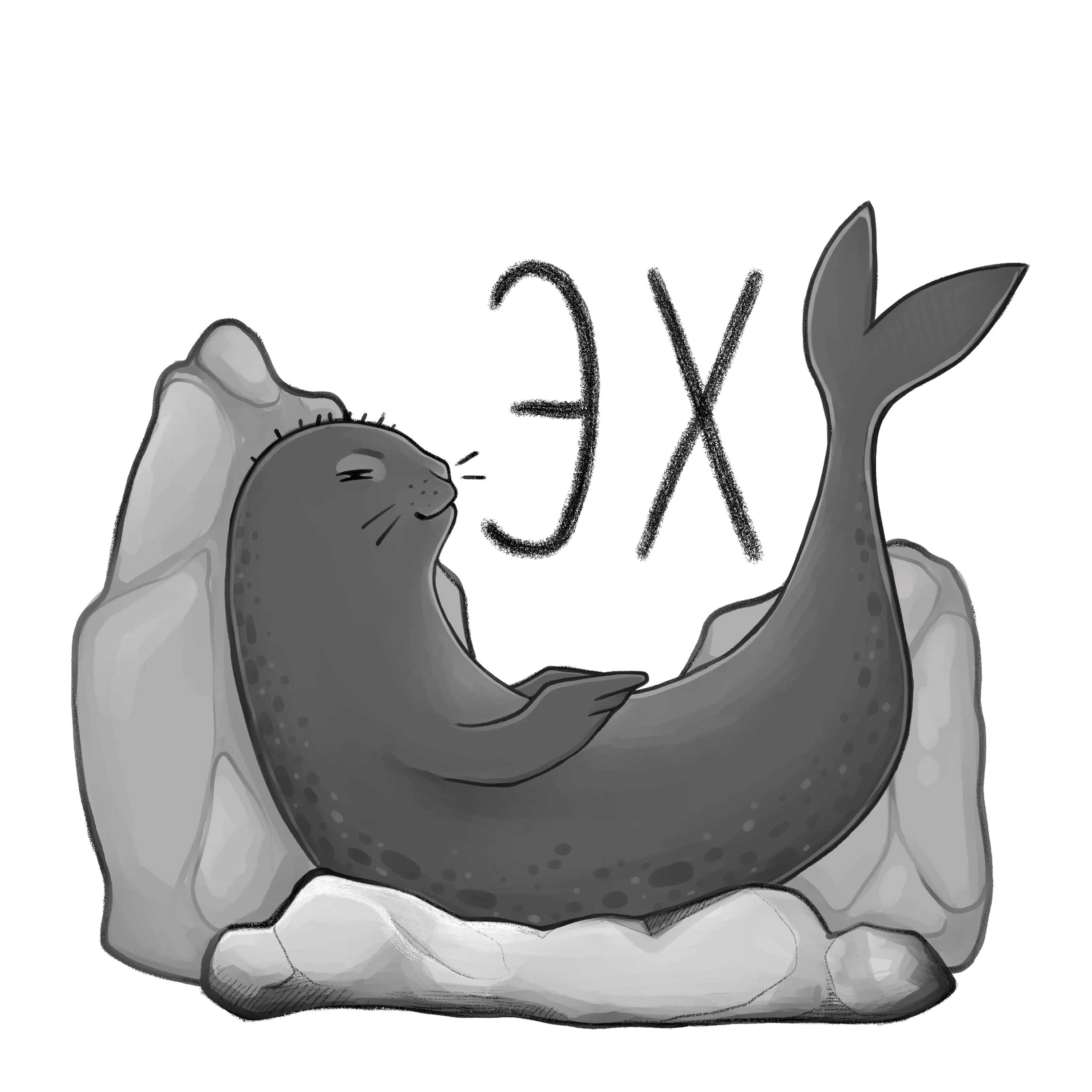 Отдыхающий тюлень 